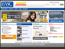 Tablet Screenshot of fasc.edu.br